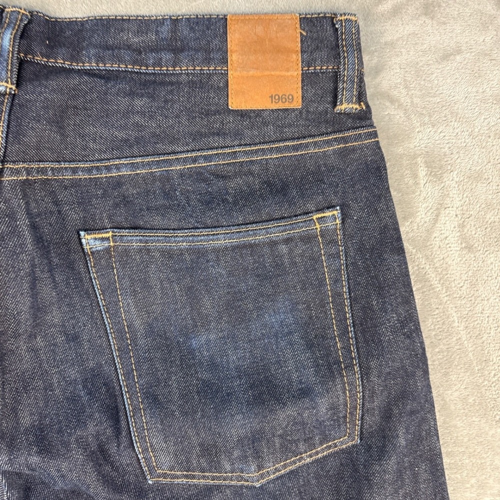 Gap Jeans Mens 33x32 1969 Original Dark Wash Ringspun Denim - Picture 9 of 9